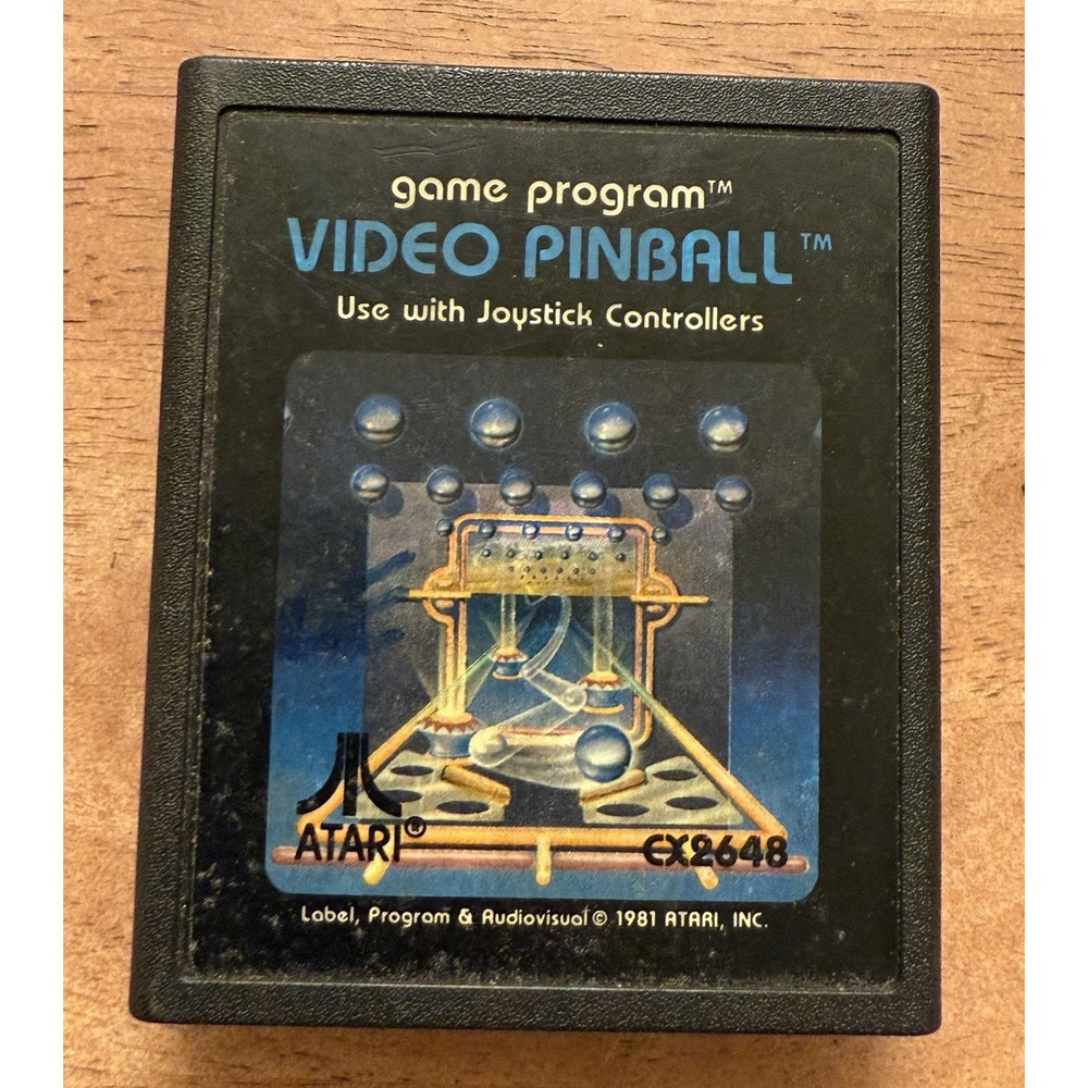 Game‎ Program Video Pinball Cartridge (Atari 2600) cx2648